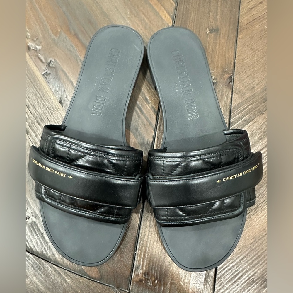 Dior Diorevolution Sandals - Black Leather - Size 40